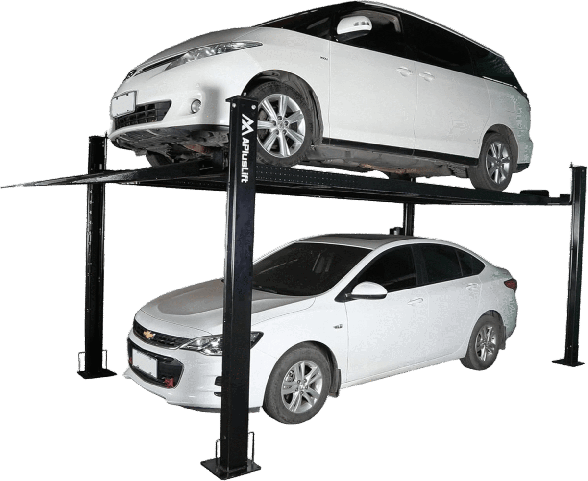 APlusLift HW-8S 8,000LB 4-Post Portable Storage Car Lift