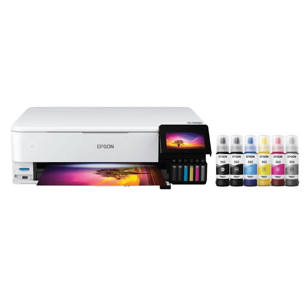 Epson EcoTank Photo ET-8550 Wireless Wide-Format Color All-in-One Supertank Printer