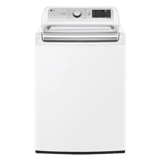 LG – 5.5 Cu. Ft. Smart Top Load Washer with TurboWash3D – White